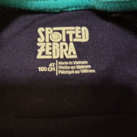 Spotted Zebra navy blue tee saying "girl genius", white tee with purple stars - Picture 7 of 8